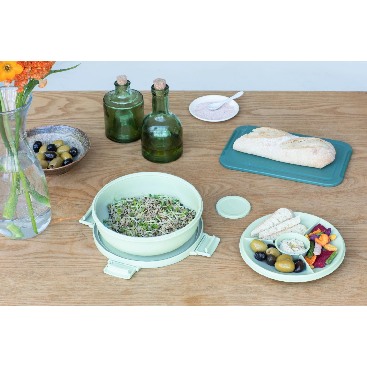 Brabantia Make En Take Salade Lunchkom 1,3 Liter Jade Groen - Afbeelding 6