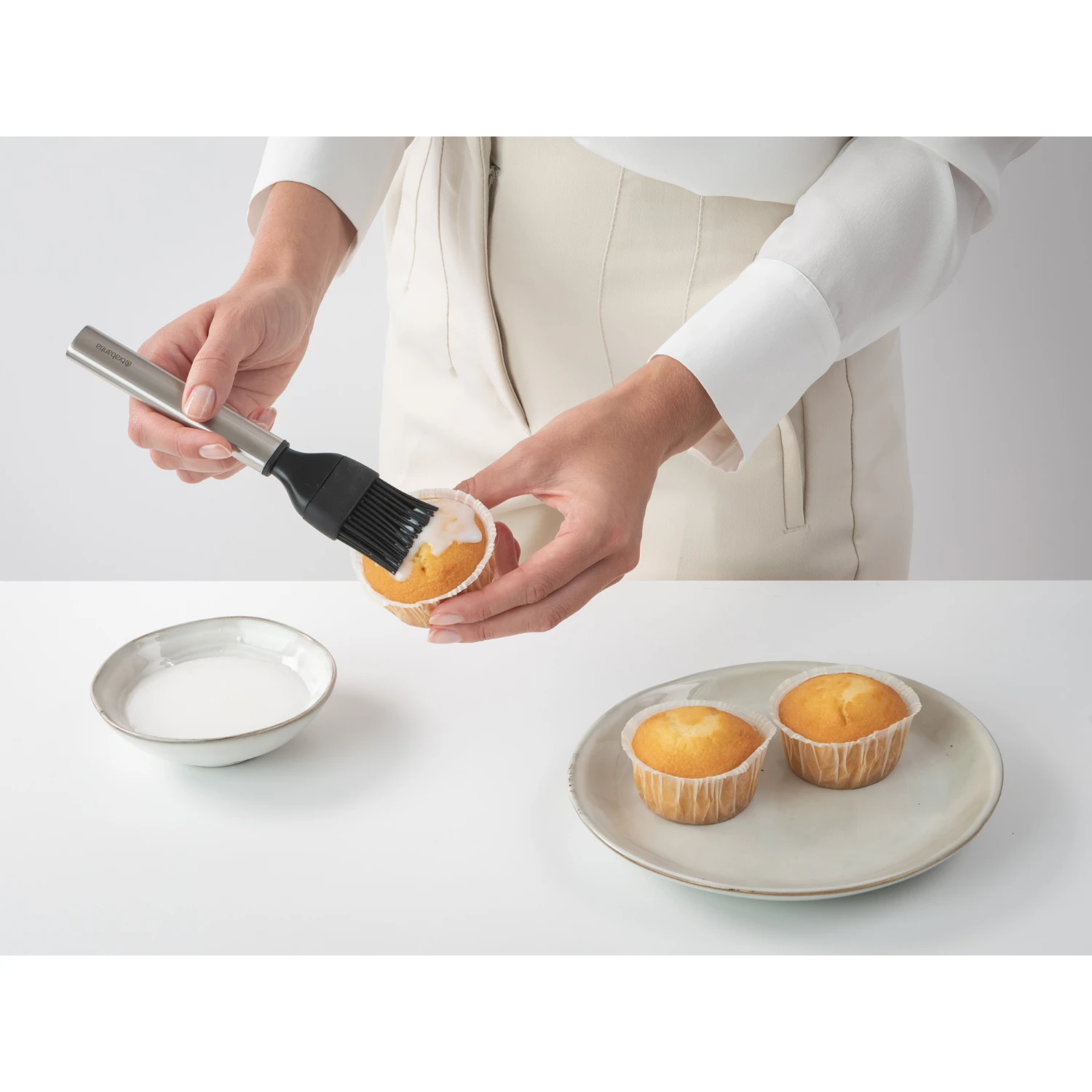 Brabantia Profile Bakborstel Siliconen RVS - Afbeelding 3