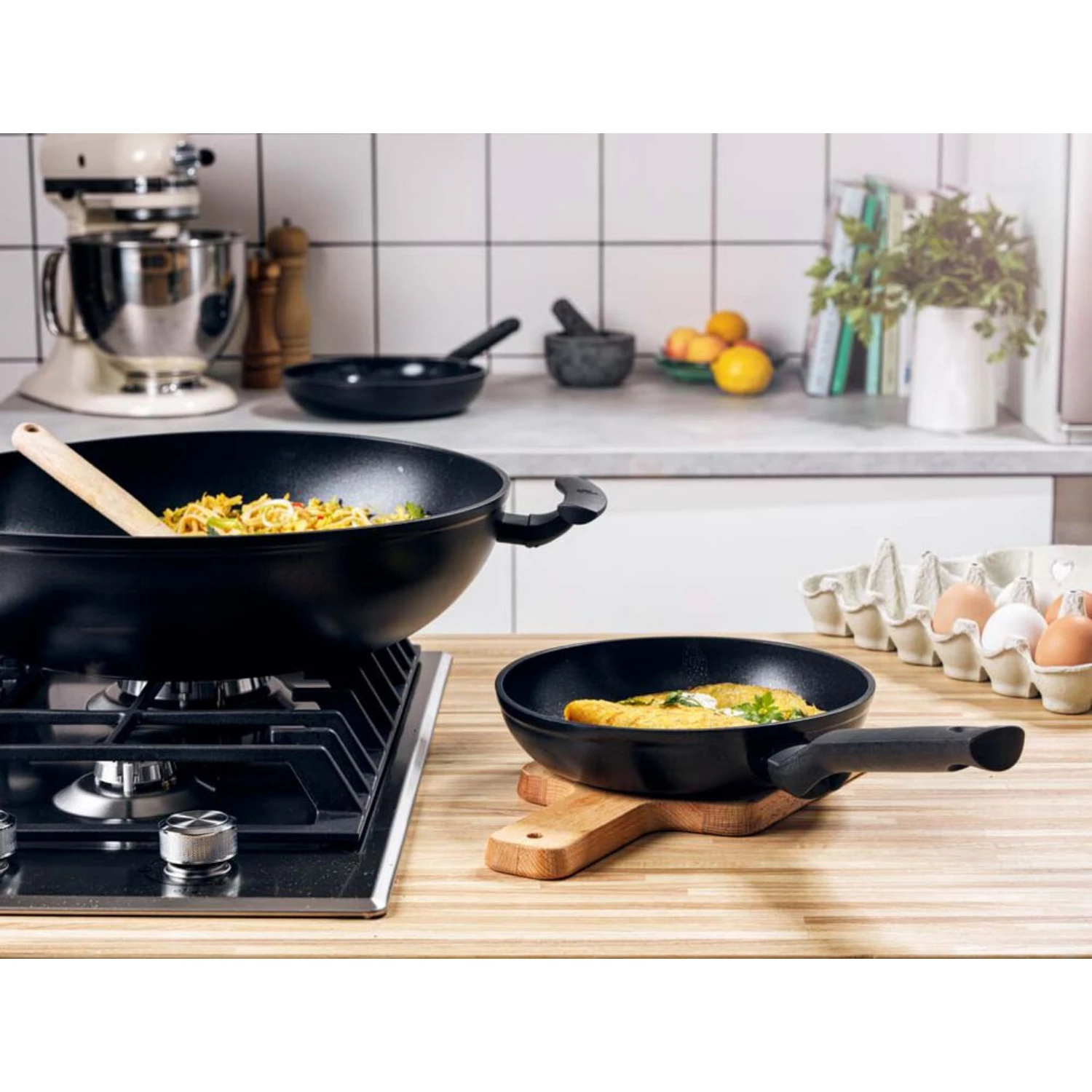 BK Easy Induction Wokpan Ø36 Cm Ceramic - Afbeelding 2