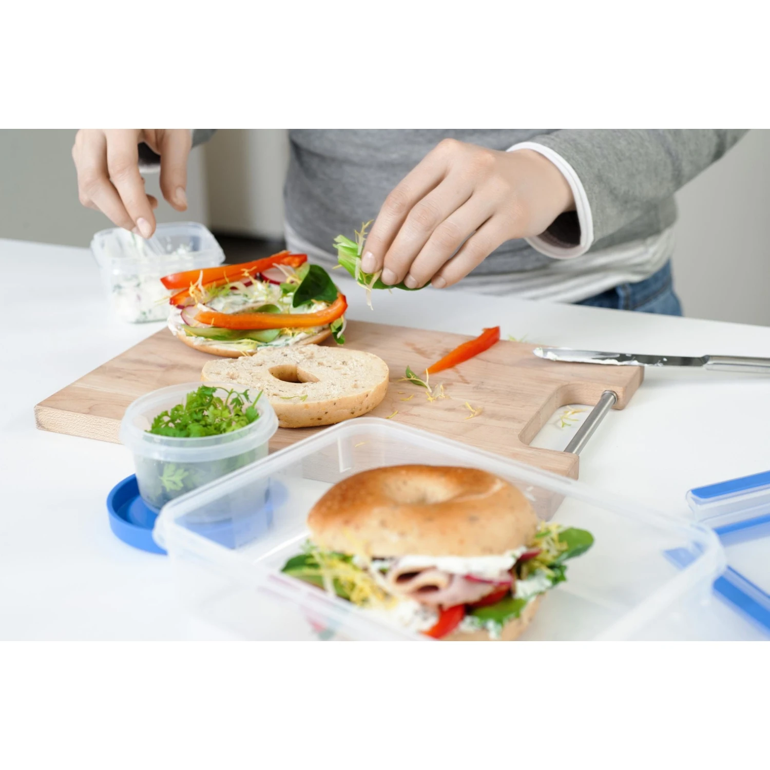 Tefal Fresh Vleeswarendoos Met Condensopvang Systeem - Inhoud2x0.6L - Rechthoe - Afbeelding 4